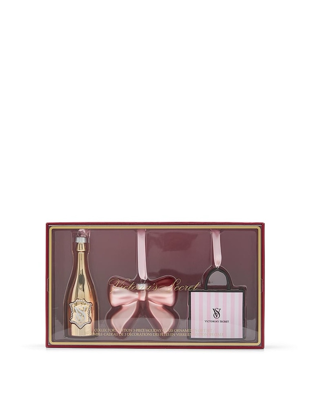 Victoria’s Secret collectors edition 3-piece holiday grass ornaments set